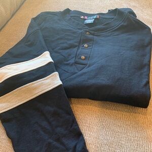 Amicus Vintage Organik 100% Cotton XXLarge Patchwork Sweatshirt Long Sleeve